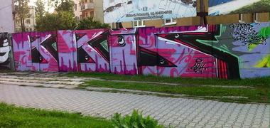 Graffiti Wall in Kielce - Photo by bris124 - bris, bris124, briser