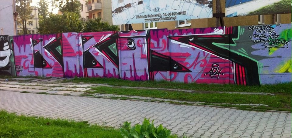 Graffiti Wall in Kielce - Photo by bris124 - bris, bris124, briser