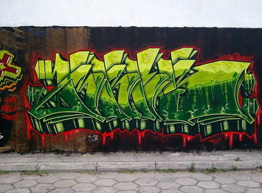Graffiti Wall in Kielce - Photo by bris124 - bris, bris124, briser
