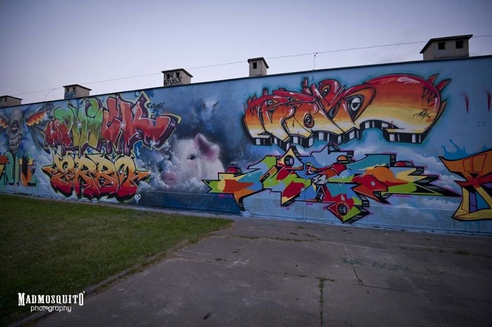 Graffiti Wall in Tarnow - Photo by bris124 - bris, bris124, briser (2014)