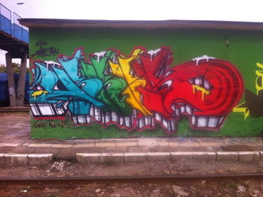 Graffiti Wall in Kielce - Photo by bris124 - bris, bris124, briser