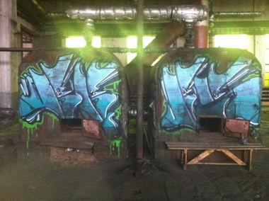 Graffiti Bombing in Kielce - Photo by bris124 - bris, bris124, briser