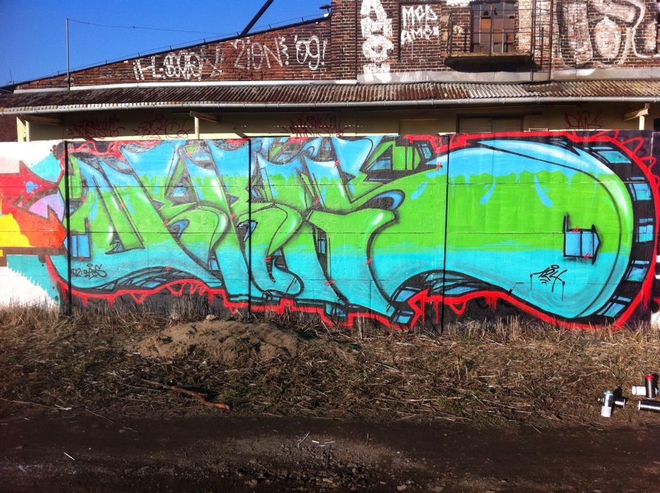 Graffiti Wall in Kielce - Photo by bris124 - bris, bris124, briser (2014)