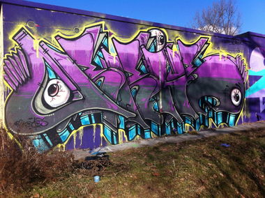 Graffiti Wall in Kielce - Photo by bris124 - bris, bris124, briser (2014)