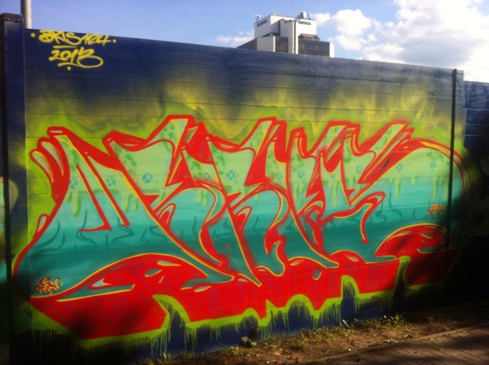 Graffiti Wall in Kielce - Photo by bris124 - bris, bris124, briser (2013)