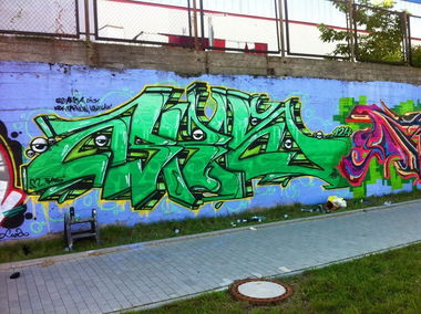 Graffiti Wall in Kielce - Photo by bris124 - bris, bris124, briser (2014)