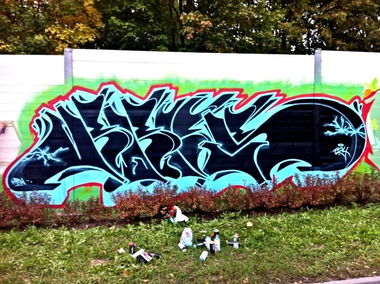 Graffiti Wall in Kielce - Photo by bris124 - bris124, bris, briser