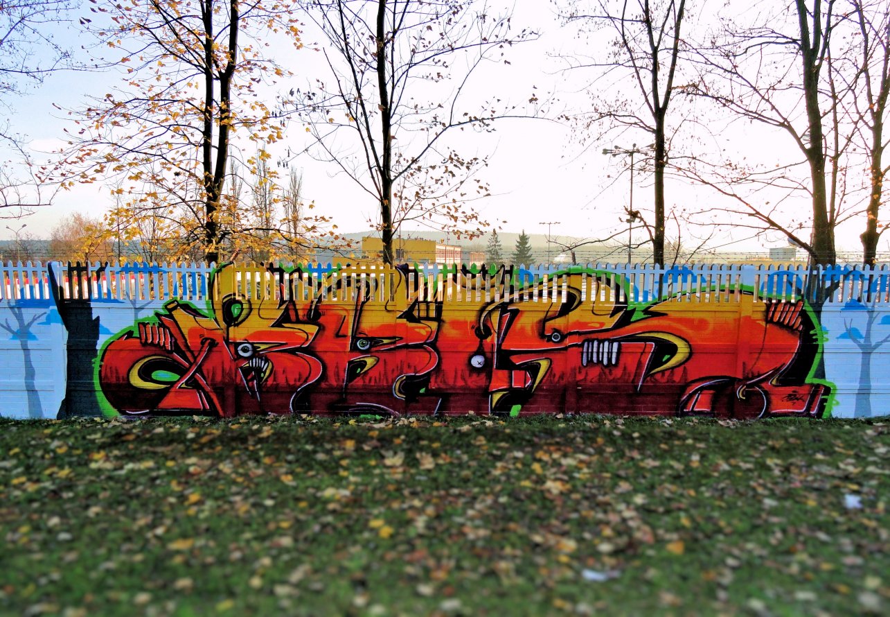 Graffiti Wall in Kielce - Photo by bris124 - bris., bris124, briser (2014)