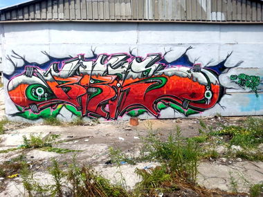 Graffiti Wall in Kielce - Photo by bris124 - bris, bris124, haeren (2015)