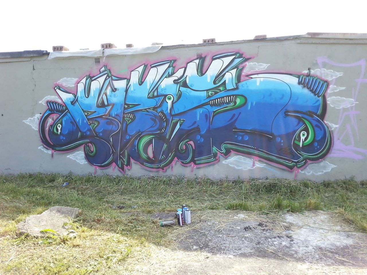 Graffiti Wall in Tychy - Photo by bris124 - bris, bris124, haeren (2015)