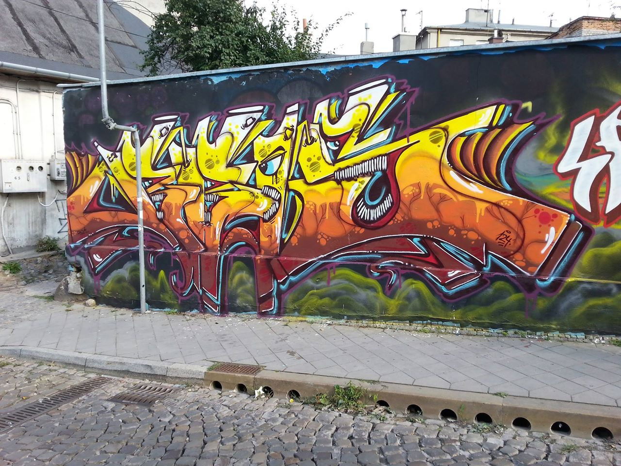 Graffiti Wall in Kielce - Photo by bris124 - bris, bris124, haeren (2015)