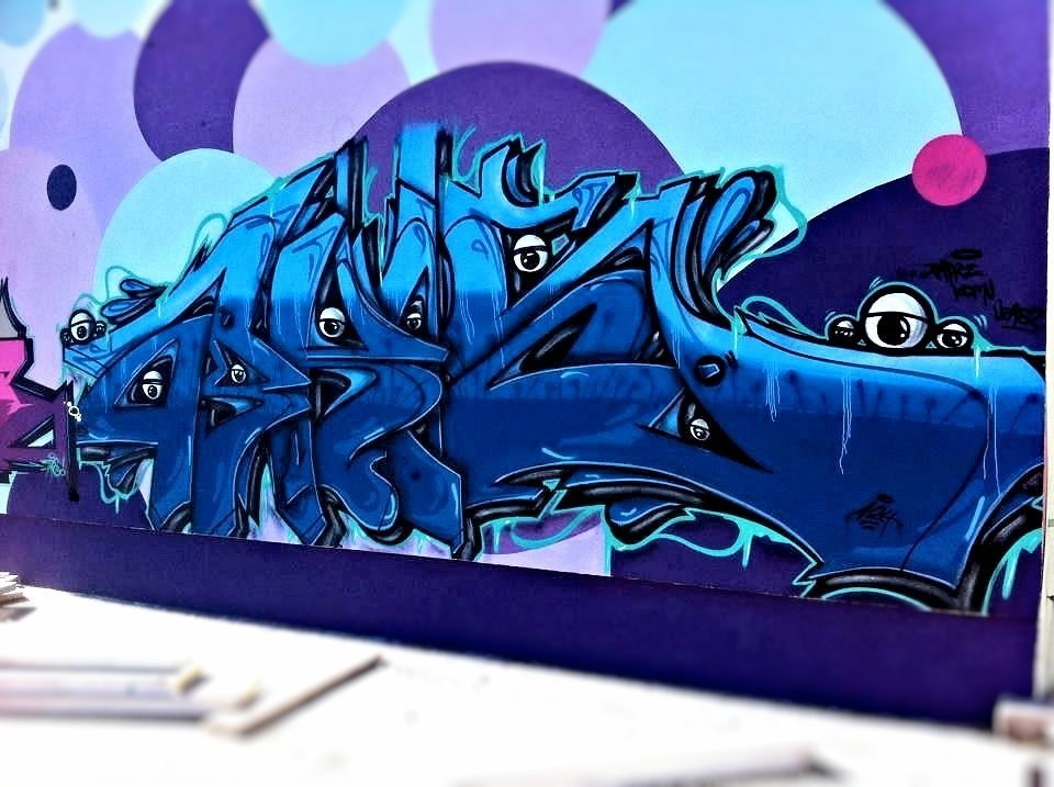 Graffiti Wall in Kielce - Photo by bris124 - bris124, briser, bris (2014)