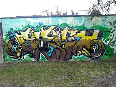 Graffiti Wall in Kielce - Photo by bris124 - bris, briser124, bris124 (2015)