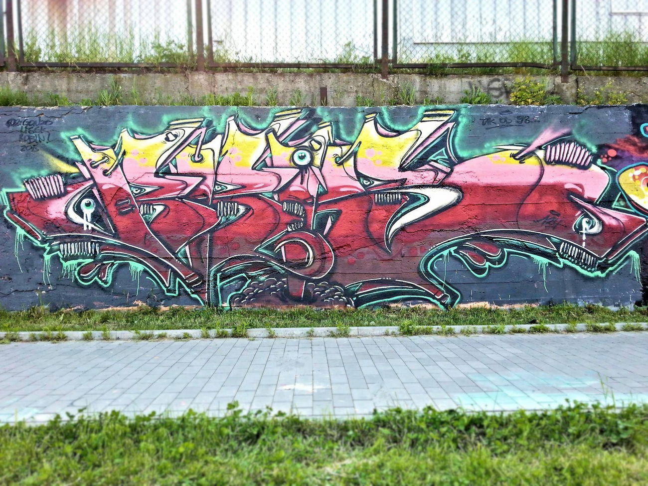 Graffiti Wall in Kielce - Photo by bris124 - bris, bris124, haeren (2015)