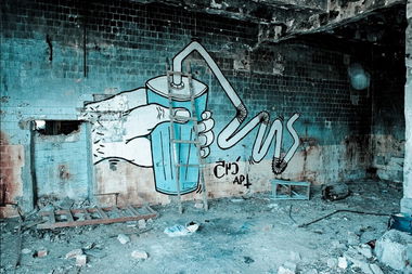 Graffiti Street Art in Orenburg - Photo by bsnk_c45 - c45, bsnk, trash