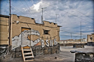 Graffiti Street Art in Orenburg - Photo by bsnk_c45 - c45, bsnk, trash