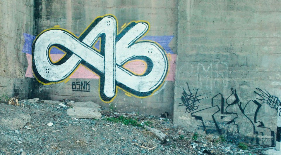 Graffiti Bombing - Photo by bsnk_c45 - c45, bsnk