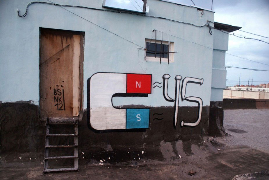 Graffiti Street Art - Photo by bsnk_c45 - c45, bsnk