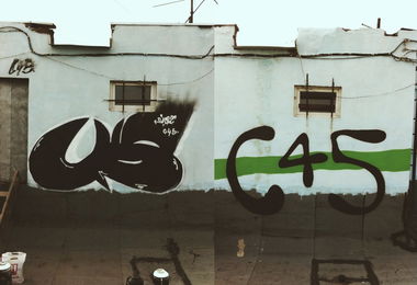 Graffiti Street Art - Photo by bsnk_c45 - c45, bsnk, subt