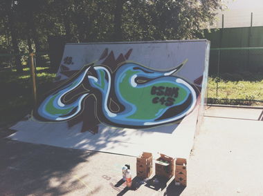 Graffiti Wall - Photo by bsnk_c45 - c45, bsnk