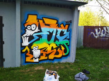 Graffiti Wall in Elsnera - Photo by bucket1 - Buck18 (2018)