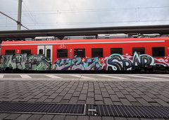 Graffiti Train in Erlangen - Photo by buntistbesser (2026)