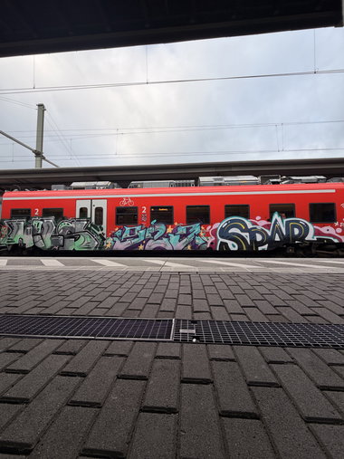 Graffiti Train in Erlangen - Photo by buntistbesser (2026)
