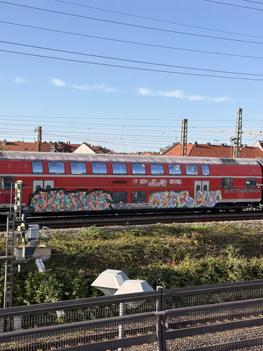 Graffiti Train in Nuremberg - Photo by buntistbesser (2026)