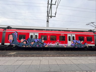 Graffiti Train in Nuremberg - Photo by buntistbesser (2025)