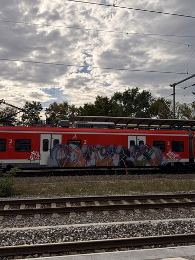 Graffiti Train in Erlangen - Photo by buntistbesser (2026)