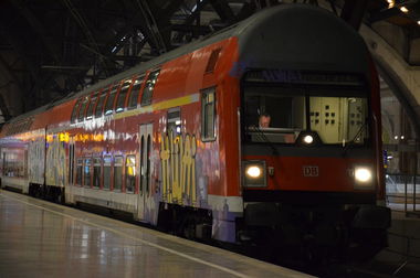 Graffiti Train in Leipzig - Photo by butterbroetchen - Hwai (2014)