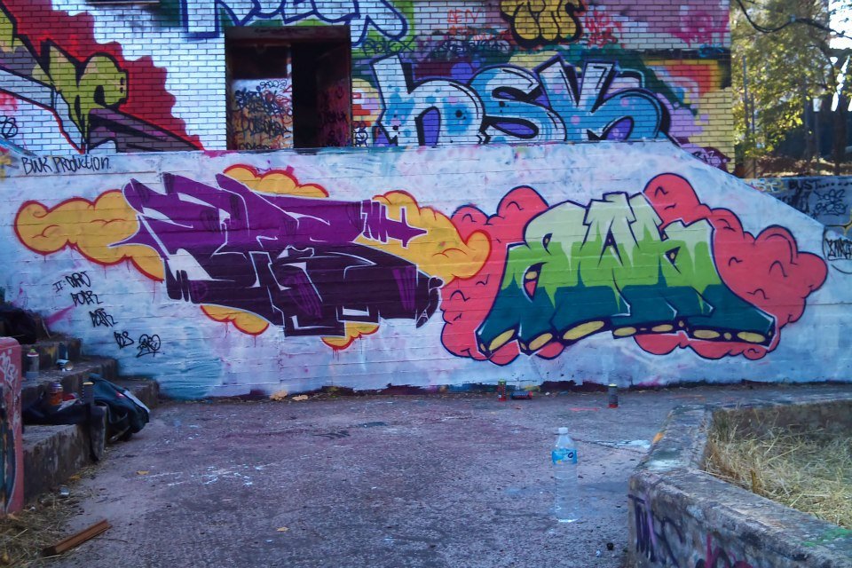 Graffiti Wall in Kifisia - Photo by bwkskiober - bwks, kiob, boer (2012)