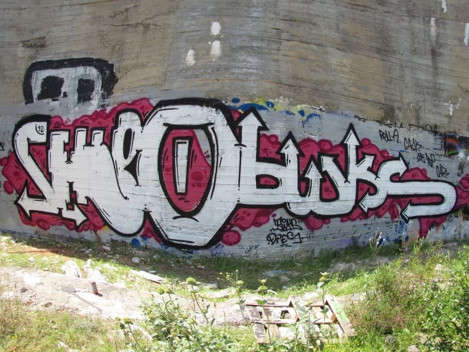 Graffiti Bombing in Dionisos - Photo by bwkskiober - bwks, sexbow, dps (2012)