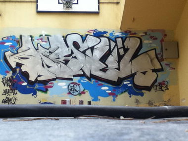 Graffiti Wall in Anixi - Photo by bwkskiober - bwk, boik, core (2012)