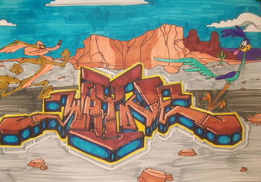 Graffiti Sketch - Photo by c1ok - wayne (2015)