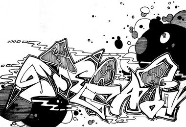 Graffiti Sketch - Photo by c1ok - negativ (2012)