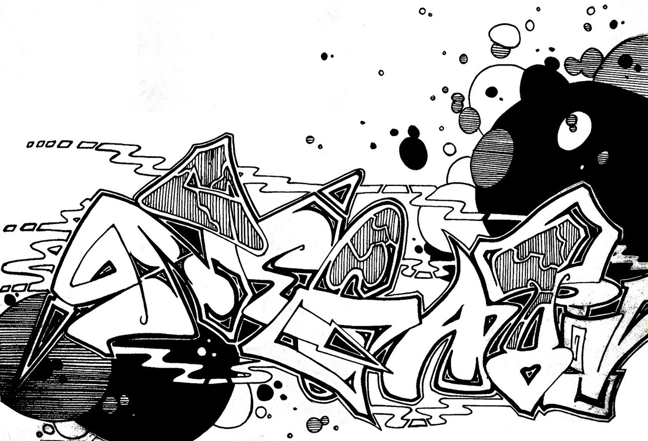 Graffiti Sketch - Photo by c1ok - negativ (2012)