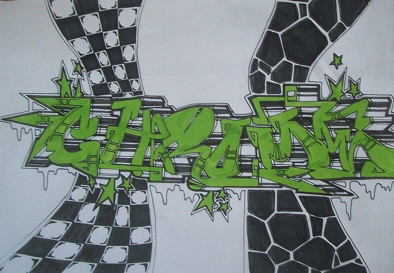 Graffiti Sketch - Photo by c1ok - chrome (2015)