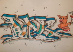 Graffiti Sketch - Photo by c1ok - pork (2015)
