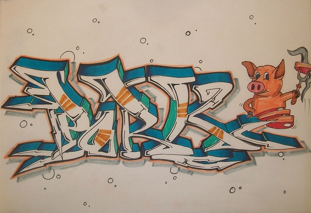 Graffiti Sketch - Photo by c1ok - pork (2015)