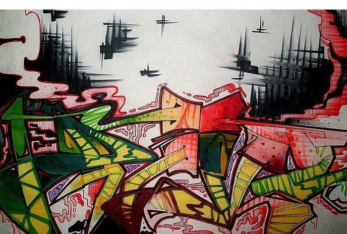 Graffiti Sketch - Photo by c1ok - ... (2012)