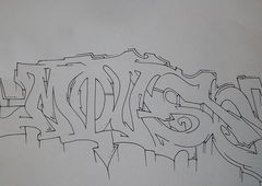 Graffiti Sketch - Photo by c1ok - mouse (2016)