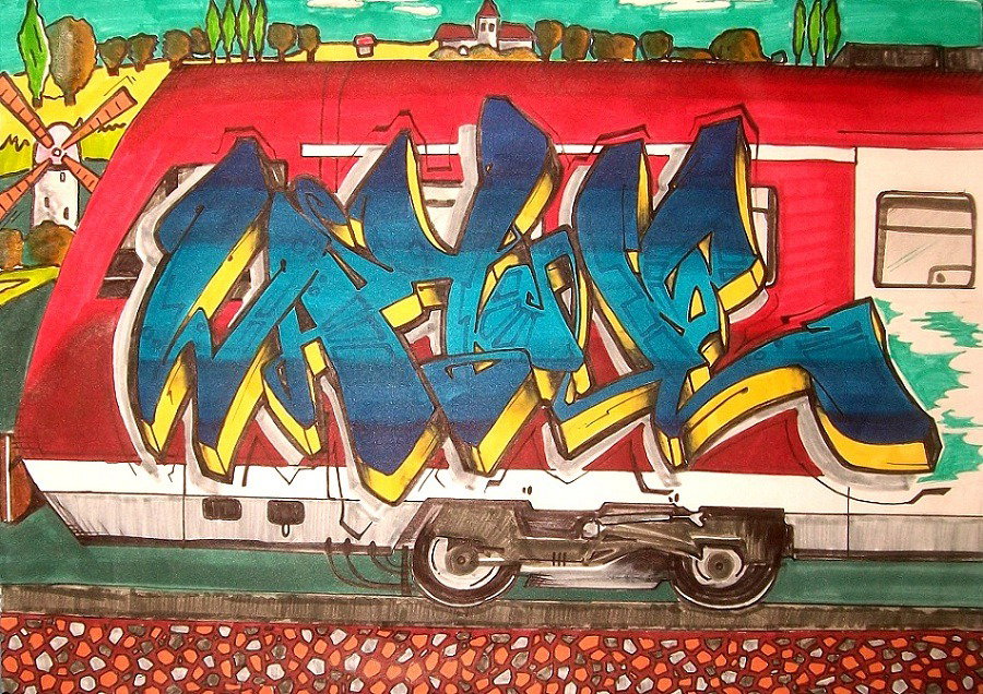 Graffiti Sketch - Photo by c1ok - wayne (2015)