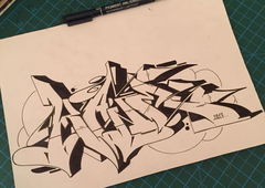 Graffiti Sketch in Turkey - Photo by cAuSetuRk - causeturk, stilbaz, balcans (2018)