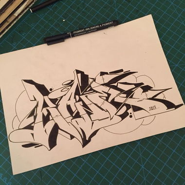 Graffiti Sketch in Turkey - Photo by cAuSetuRk - causeturk, stilbaz, balcans (2018)