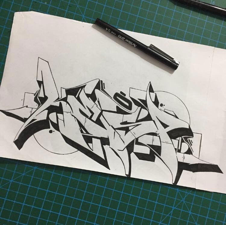 Graffiti Sketch in Turkey - Photo by cAuSetuRk - causeturk, stilbaz, balcans (2018)