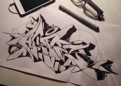 Graffiti Sketch in Turkey - Photo by cAuSetuRk - causeturk, stilbaz, balcans (2018)