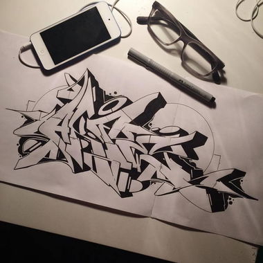 Graffiti Sketch in Turkey - Photo by cAuSetuRk - causeturk, stilbaz, balcans (2018)