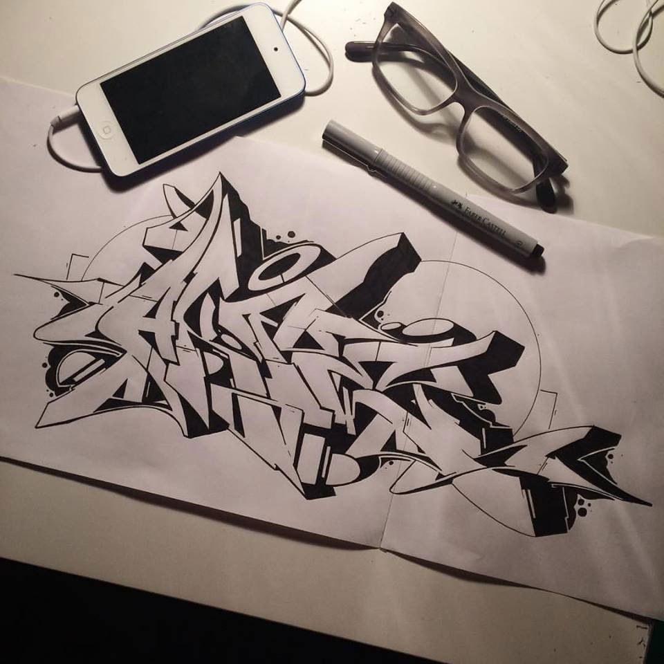 Graffiti Sketch in Turkey - Photo by cAuSetuRk - causeturk, stilbaz, balcans (2018)