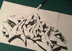 Graffiti Sketch in Turkey - Photo by cAuSetuRk - causeturk, stilbaz, balcans (2018)